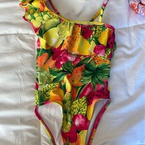 Janie and Jack Colorful Tropical Kids Swim One Piece